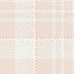Sparse vector pattern seamless, difficult textile plaid background. Surface texture tartan fabric check in light and white colors.