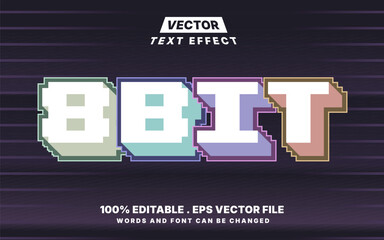 8bit editable text effect