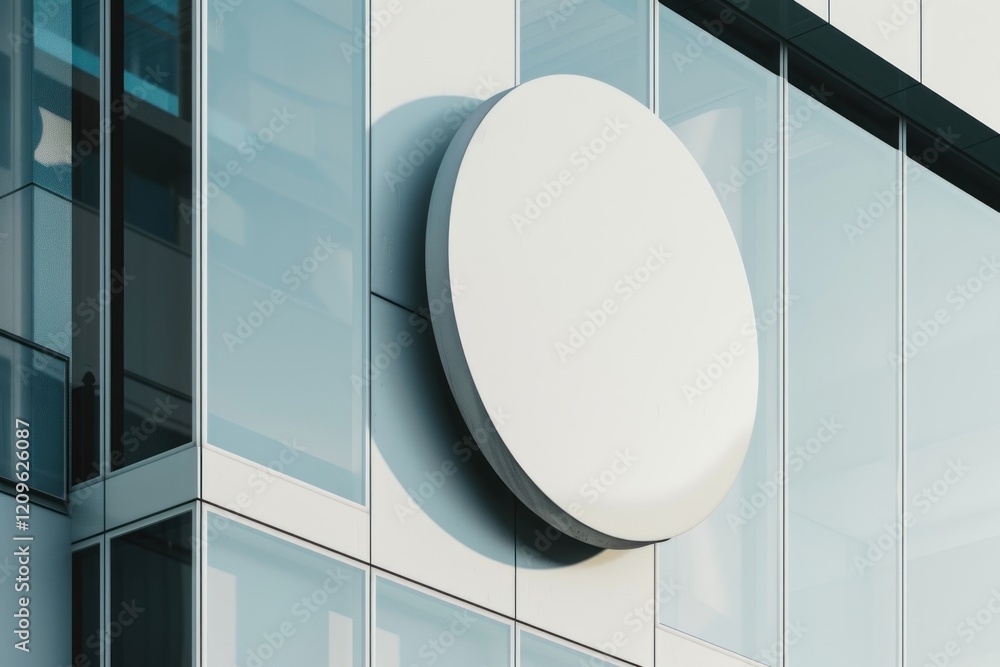 Poster circle sign mockups architecture building electronics
