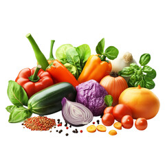 Vibrant fresh vegetables healthy food harvest bounty