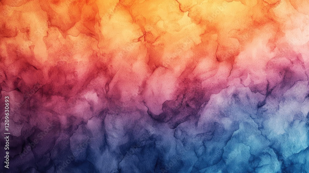 Poster retro watercolor idea. colorful abstract background with a blend of vibrant hues creating a dynamic 