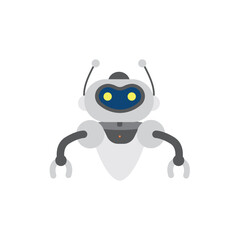 Vector Robot chatbot, AI in science and business, Technology and engineering concept. 
