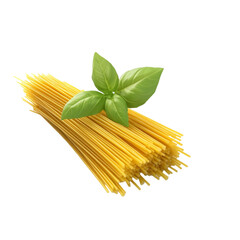 Spaghetti and Basil Fresh Pasta Ingredients,