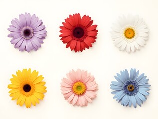 Vibrant Gerbera Daisies Colorful Flower Collection