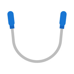 Jumping rope flat icon