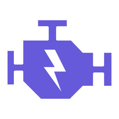 Fototapeta premium Car Engine Icon