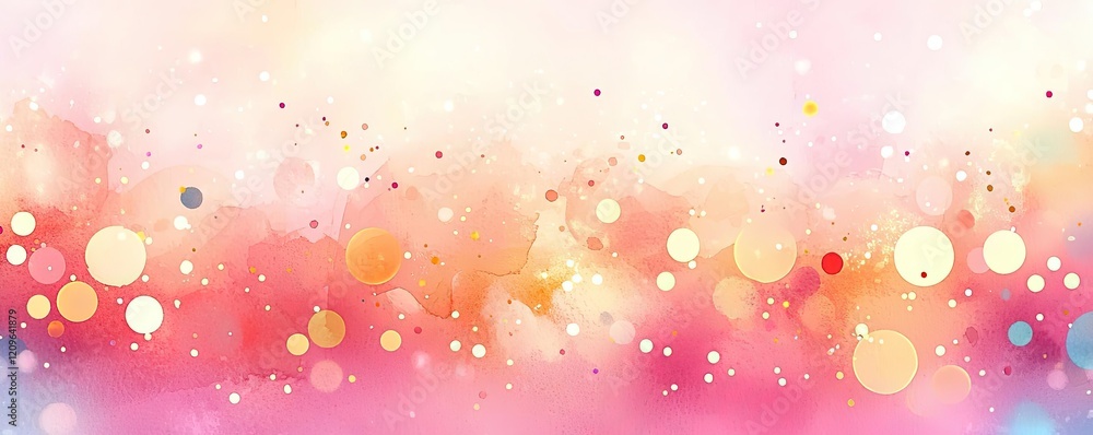 Poster splash watercolor concept. vibrant abstract background with colorful bubbles and soft gradients for 