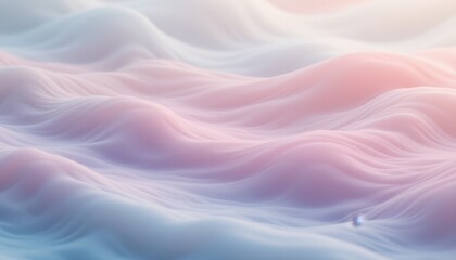 Obraz premium Soft pastel waves in abstract flowing design