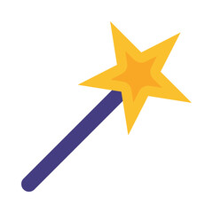 Magic wand flat icon