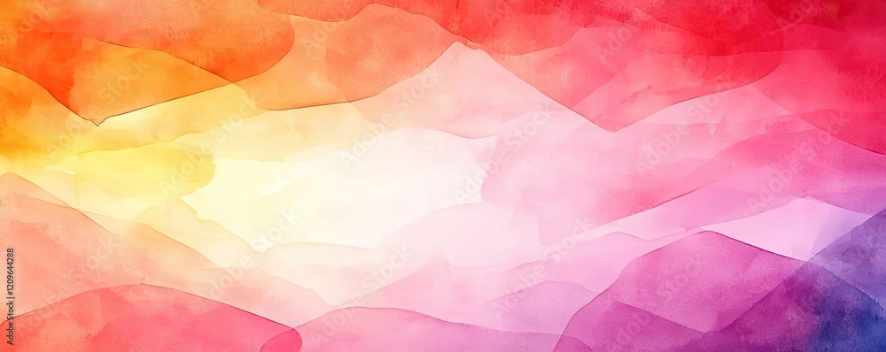 Poster starburst watercolor concept. a vibrant, abstract background with a blend of colors creating a dynam