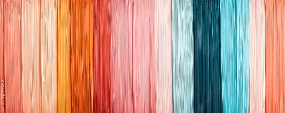 Poster retro watercolor idea. vibrant color stripes create a dynamic visual pattern for design inspiration.