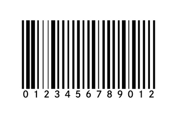 バーコードアイコン　イラスト素材　数字有り
Barcode icon illustration material with numbers
