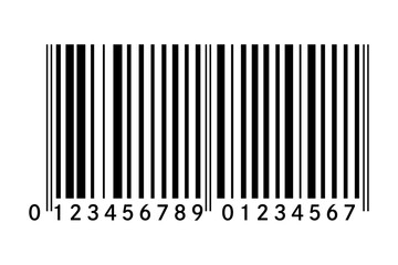 バーコードアイコン　イラスト素材　数字有り
Barcode icon illustration material with numbers