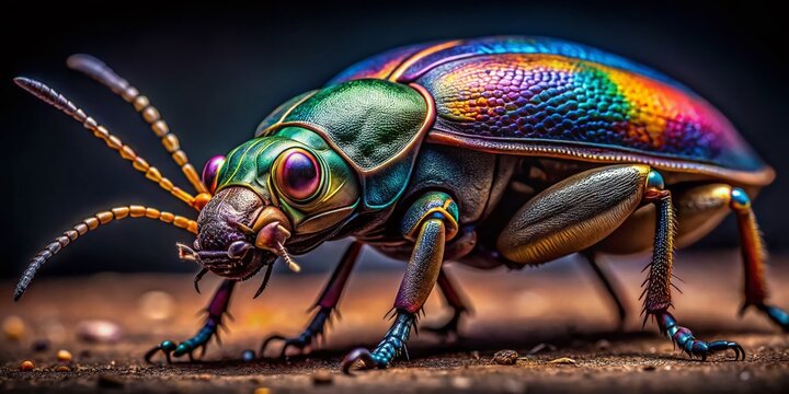 Detailed Macro Photo of Zabrus gibbulus Ground Beetle - High Depth of Field