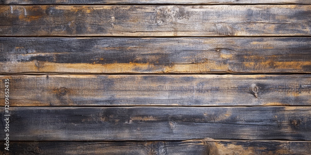 Poster vintage wooden backdrop with dark brown and gray horizontal planks arranged in a rustic texture idea