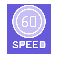 80 Speed Limit Icon
