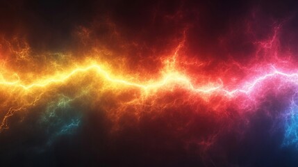 Obraz premium Abstract Colorful Lightning Energy Background