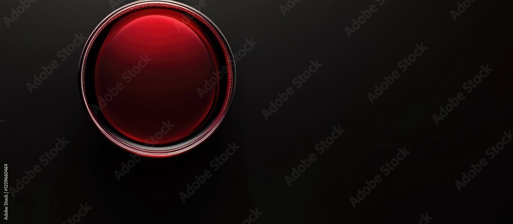 Poster elegant red wine swirling in a glass against a textured dark background with ample negative space fo