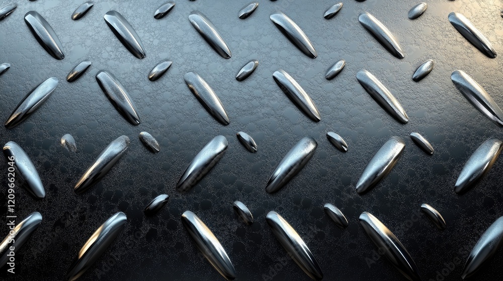 Poster textured silver metallic surface with raised diamond pattern for elegant background use in design an