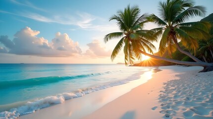 Fototapeta premium Tropical Paradise Dawn