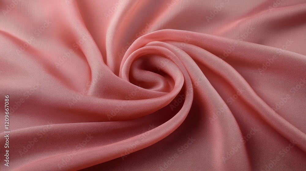 Poster delicate blush silk fabric with subtle folds and smooth texture ideal for fashion and interior desig