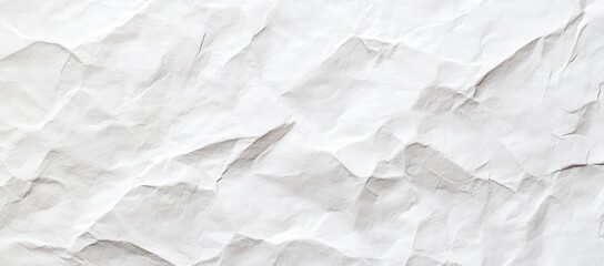 Obraz premium This is a close up view of a crumpled piece of white paper