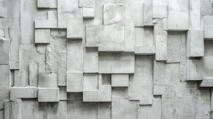Textured Grey Concrete Wall Pattern Featuring Polymer Plastering in Modern Architectural Design Elements in Urban Setting