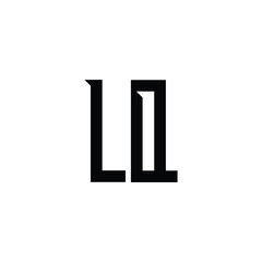 LQ monogram logo design letter text name symbol monochrome logotype alphabet character simple logo