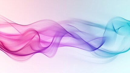 Abstract Colorful Flowing Wave Design