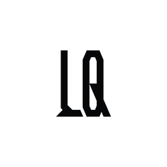 LQ monogram logo design letter text name symbol monochrome logotype alphabet character simple logo