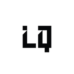 LQ monogram logo design letter text name symbol monochrome logotype alphabet character simple logo
