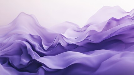 Obraz premium Abstract light purple waves flowing across a soft background, modern minimalist design, smooth and clean, high-resolution art