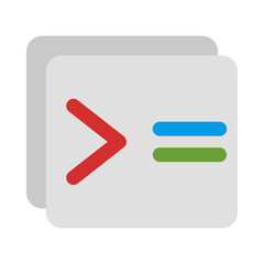 Terminal flat icon