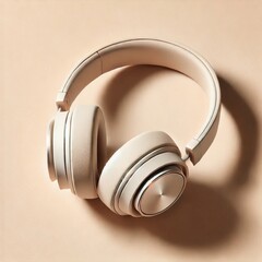 headphones on a black background