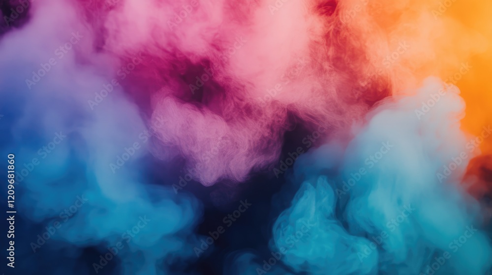 Poster colorful soft blurred background with vibrant hues and gradients for creative design and advertiseme