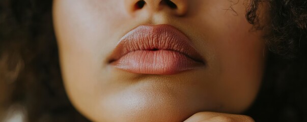 A close-up of a person's lips pursed in thought, indicating deep concentration and problem-solving skills.