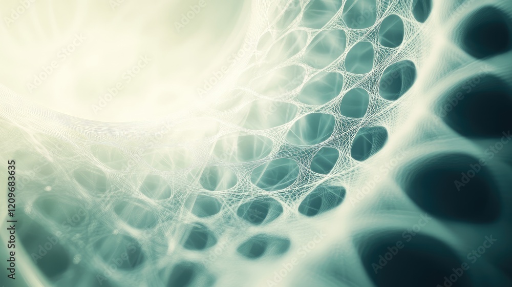 Aufkleber Abstract soft light background with circular patterns and lines for calming and serene design elements in digital and graphic projects