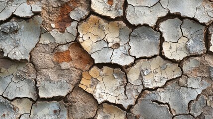Cracked and weathered surface showing aged texture