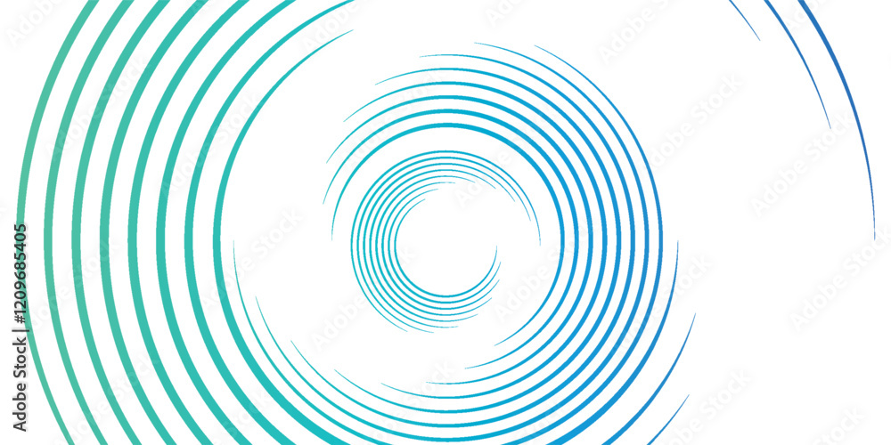 Poster spiral sound wave rhythm line dynamic abstract vector background