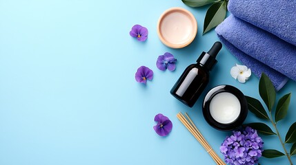 Spa Day Essentials: Tranquil Blue Aesthetic