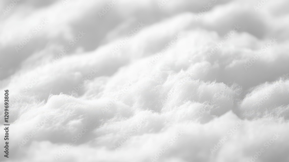 Aufkleber gentle white snowy surface texture with softly blurred background creating a calm winter atmosphere 