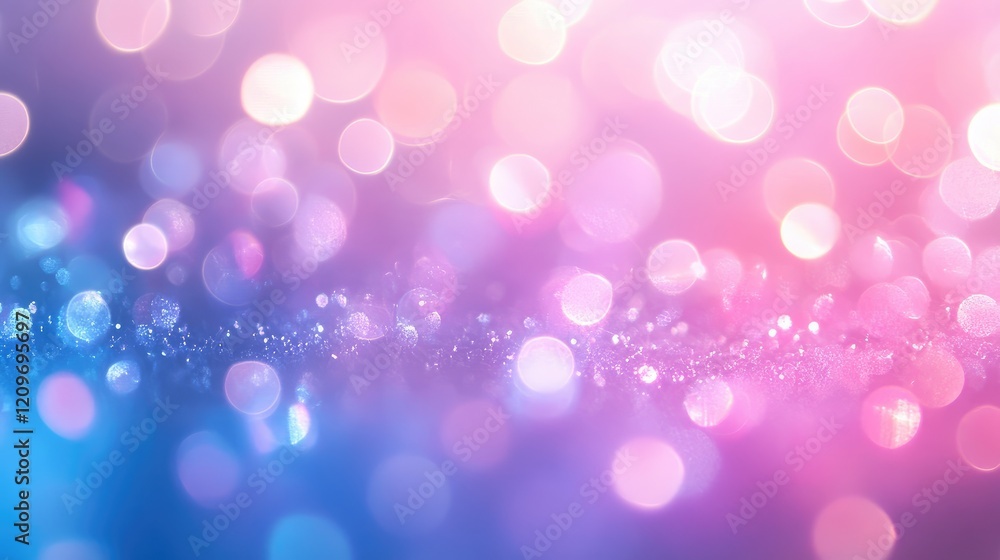 Poster holographic gradient background with soft focus and bokeh effect ideal for creative and themed compo