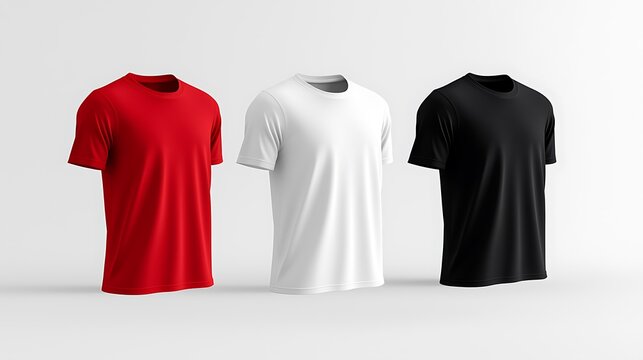 Three T-shirts Mockup