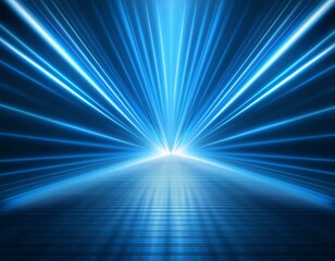 Fototapeta premium Abstract blue light ray