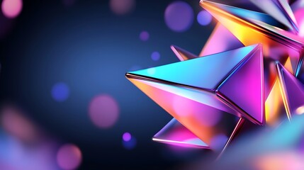 Vibrant Geometric Shapes in 3D