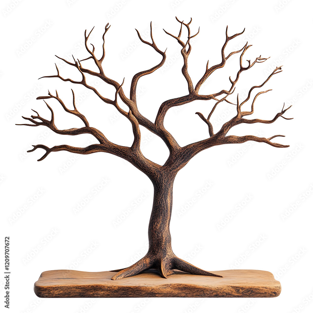 Poster walnut hall tree isolated on transparent background