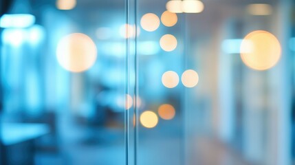 Beautiful blurred background of a light modern office interior