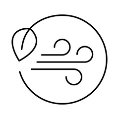 Ecology and Nature Green Icon. Concept of Green Technology, Climate Change, Environmental Sustainability Symbol in Minimal Style. Editable Stroke Vector Illustration Line Icon