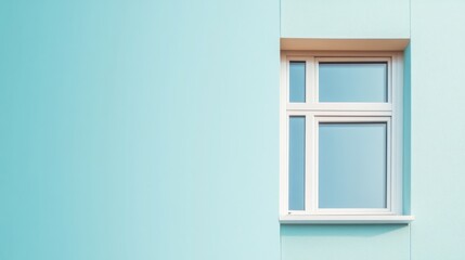 Obraz premium block of flats with clean white walls and geometric designs, large windows allowing natural light