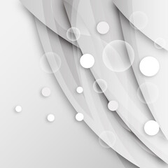 White three-dimensional abstract background